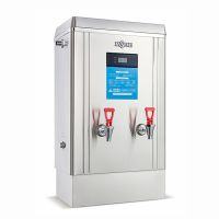 嘉盛数字显示型开水器商用电热饮水机304不锈钢内胆快速烧水|90L9KW380V双龙头普通