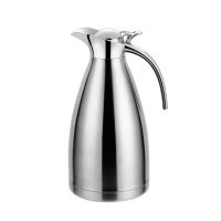 食品级304不锈钢保温壶双层真空热水瓶欧式餐厅家用咖啡壶泡茶壶|银色 1.5L/4小时保温