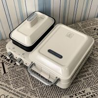 英国摩飞多功能轻食机mr9086早餐机三明治小型家用吐司华夫饼机|白色 标配+小蒸锅+华夫饼盘+平煎盘