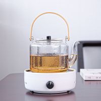 简约电陶炉茶炉煮茶器小型迷你铁壶烧水泡茶电热玻璃家用煮茶壶|千余(禅风白)古月(蒸煮)