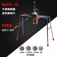 面条机家用手动饸饹机河捞机不锈钢压面条机河洛多功能小型饸烙机|电镀机身+不锈钢桶+4模(性价比款)