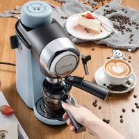 咖啡机家用意式煮全半自动迷你花式蒸汽式打奶泡泵压式咖啡壶|三年保修