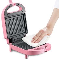 三明治机早餐机多功能轻食机面包机华夫饼网红吐司压烤机|樱花粉(SH-113S)