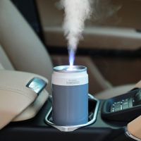 空气加湿器卧室静音办公室家用车载净化增湿气喷雾创意迷你香薰灯|[深空灰][单机不带精油]