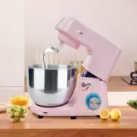 台式打蛋器电动家用厨师机奶油打发小型搅拌和面机|粉色