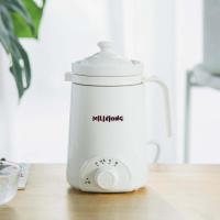 电炖杯煮粥杯养生壶烧水杯牛奶加热杯办公室养生杯陶瓷电热水杯|白色