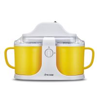 冰淇淋机家用自制机冰激凌机器迷你小型自动甜筒机雪糕机|su-589黄色