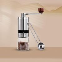 不锈钢手动咖啡豆研磨机家用手摇现磨豆机小巧便携迷你水洗|升级版磨豆机+咖啡豆勺