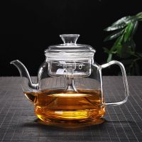 耐高温玻璃蒸茶壶 养生壶 电陶炉专用黑茶蒸汽壶 玻璃茶具|蒸茶壶 1200毫升大肚胡