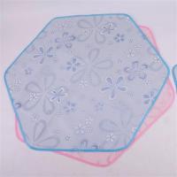 儿童帐篷专用圆形地毯防潮卡通爬行垫珊瑚绒垫冰丝席棉球大星星灯|六角冰丝席(1.4米*1.2米)