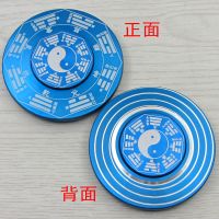 指尖陀螺plus加大加重金属绝版64卦罗盘国学八卦减压神器|后天八卦蓝色大蓝盖