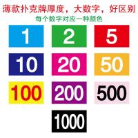 麻将筹码棋牌室打牌筹码卡打麻将码子卡片筹码币一套塑料牌子定制|薄款带数字40张[面值数量留言客服]