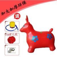 特价50首音乐充气马玩具跳跳马大号加厚户外玩具宝宝坐骑小马玩具|100首儿歌大号加厚红色鹿气泵 默认