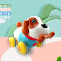 儿童小狗玩具狗狗走路会叫电动音乐拉线婴儿益智男孩女孩1岁2宝宝|会说话的拉线狗狗 自备电池