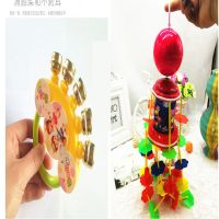 新生婴儿玩具上弦发条风铃电动吊铃0到3个月宝宝旋转8音乐床头铃|手摇铃+电动风铃+电池