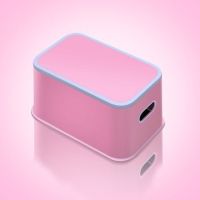 儿童垫脚凳宝宝马桶凳踩脚凳子椅子小板凳洗手台阶小孩脚踏凳站凳|粉色[单层]