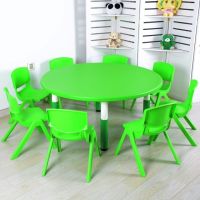 幼儿园专用塑料桌椅大小圆桌儿童学习桌宝宝写字吃饭餐桌画画桌子