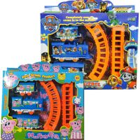 2套送电池托马斯火车电动拼装轨道车卡通套装车大号拼装玩具礼品|汪汪队+小猪佩奇