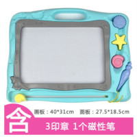 儿童写字板磁性笔套装小孩画画板磁性彩色益智晶晶画写板玩具小学|超大号祺趣马卡龙色5
