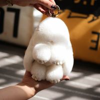 氓兔公仔装死兔萌萌兔包挂件小兔子毛绒儿童玩具垂耳兔挂饰玩偶