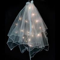 发光辫子蝴蝶光钎发丝儿童玩具装饰头饰地推地摊小礼品批发圣诞节|网红发光头纱-暖灯 20个装