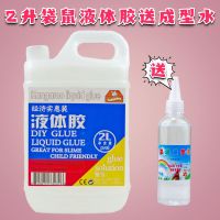 大桶康汇牛头美国大白胶史莱姆木工2L做泥水晶泥液体胶水天涯|2L袋鼠胶水+100ML成型水