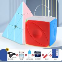 圣手魔方二三四五阶磁力魔尺初学者金字塔玩具开发智力全套1|马卡龙:金字塔+枫叶 送(底座螺丝刀润滑油+速拧还原宝典)