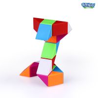 奇艺百变魔尺24段36段48段72节学生儿童益智玩具折叠魔蛇|彩虹色(送书配件视频) 36+48+60+72段