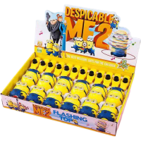 灯光音乐陀螺炫酷激光户外卡通男女孩儿童电动玩具批发价陀螺地摊|小黄人12整盒装