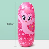 小马宝莉儿童水上充气玩具不倒翁吹气锤子榔头敲打卡通可爱宝宝大|充气不倒翁大号-碧琪粉色