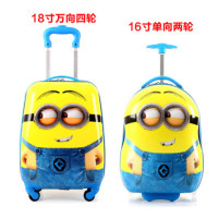 儿童拉杆箱20寸万向轮行李箱18寸男女宝宝旅行箱卡通学生密码箱|小黄人 20村拉杆箱