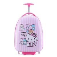 儿童卡通拉杆箱18寸男女童小孩行李箱小学生16宝宝公主旅行登|竖条猫16寸