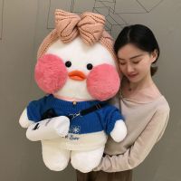 ins娃娃大号玻尿酸鸭公仔网红鸭毛绒玩具送女生潮玩礼品61儿|大白鸭雪花恋人造型 80cm鸭带收纳屋+10换30cm裸