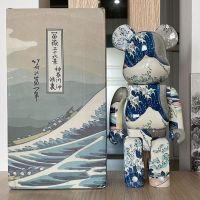 积木熊bearbrick400%暴力熊潮流客厅桌面大摆件手办公仔玩偶盲盒|28厘米冲浪里