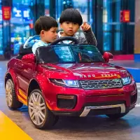 儿童电动车双座越野四轮遥控汽车小孩宝宝玩具可坐人双人可坐童车