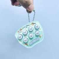 迷你掌上打地鼠敲打游戏机俄罗斯套圈圈智力开发益智玩具小礼品|粉绿打地鼠[68关] 收藏+关注送3电子