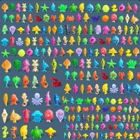 儿童钓鱼玩具池套装磁性钓鱼竿家庭广场戏水亲子智力开发男孩女孩|单鱼50条