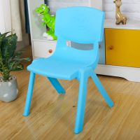 宝宝小凳子小板凳儿童靠背防滑小椅子加厚幼儿园椅子儿童凳子靠背|浅蓝色 熊熊椅坐高22CM[颜色随机光面]
