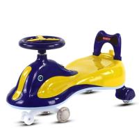 儿童扭扭车摇摆车1-6-8岁防侧翻宝宝溜溜车带推把轮滑行车|紫色[音乐灯光轮]+靠背