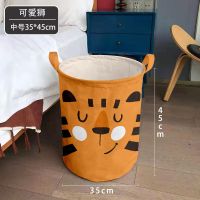 脏衣服收纳袋帆布袋防水家用收纳筐幼儿园儿童衣服玩具收纳神袋|[加厚]可爱狮35*45cm