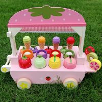 木制冰淇淋车玩具儿童过家家益智仿真雪糕奇奇和悦悦同款宝宝礼物