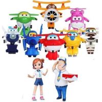 新款超级飞侠玩具套装全套大号变形机器人乐迪小爱多多酷飞包警长|10只套装大号变形含安琪金宝+送礼品