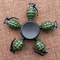 指尖陀螺手转儿童减压玩具火影忍者鸣人小学生男指间手指陀螺|浅紫色绿色手雷-金属