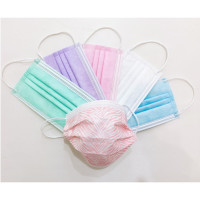 [50支]花生壳口罩 90%熔喷 五色可选一次性防护口罩三层保护成人男女通用柔软亲肤