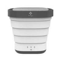 厂家折叠洗衣机可加入70℃温水杀菌儿童成人内衣内裤清洗机|灰白 三代杀菌款