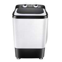 家庭4.5/7.0公斤单桶单缸迷你洗衣机半自动洗脱两用宿舍家用|黑色塑料