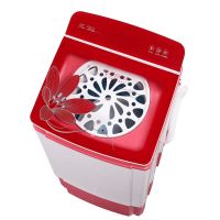 科荣脱水机甩干机大容量不锈钢家用小型甩脱天鹅绒|9.5公斤红蔷薇钢化玻璃钢桶蓝光