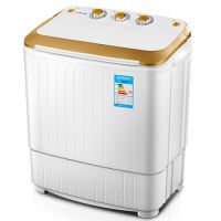 30秒速甩干双桶双缸3/4/5公斤半全自动小型迷你洗衣机洗棉衣被套|双桶5KG金色金钻电机UV紫光