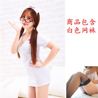 SUNTEK情趣内衣骚学生丝袜撕扯透明薄纱调情诱惑二次元开档挑逗