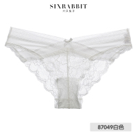 SUNTEK内裤女蕾丝性感薄款透气低腰透明镂空丁字裤少女日系